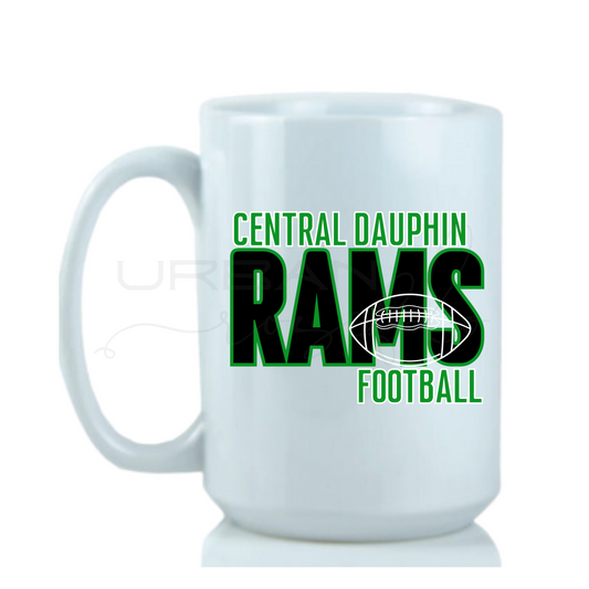 15oz CD Football Mugs