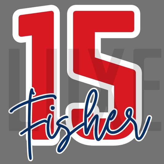 Enlarged Script Numbers & Names