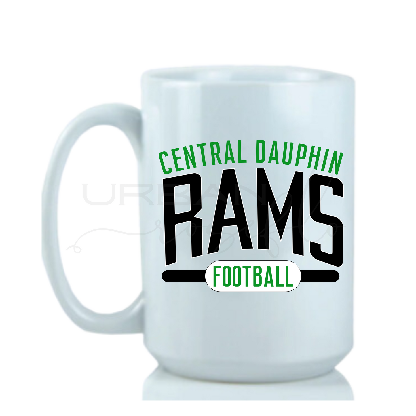 15oz CD Football Mugs