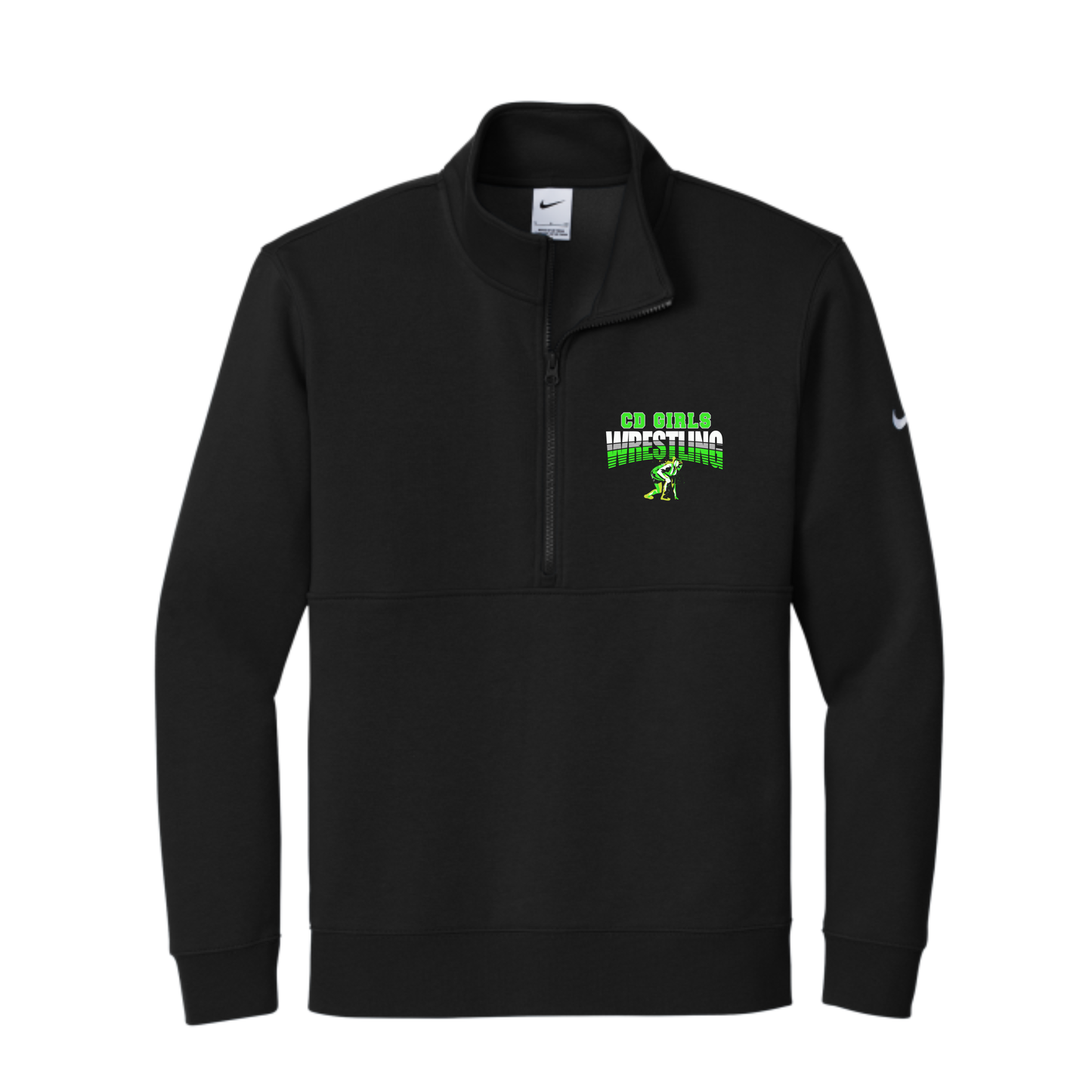 CDGW COACH Nike Club Fleece Sleeve Swoosh 1/2-Zip