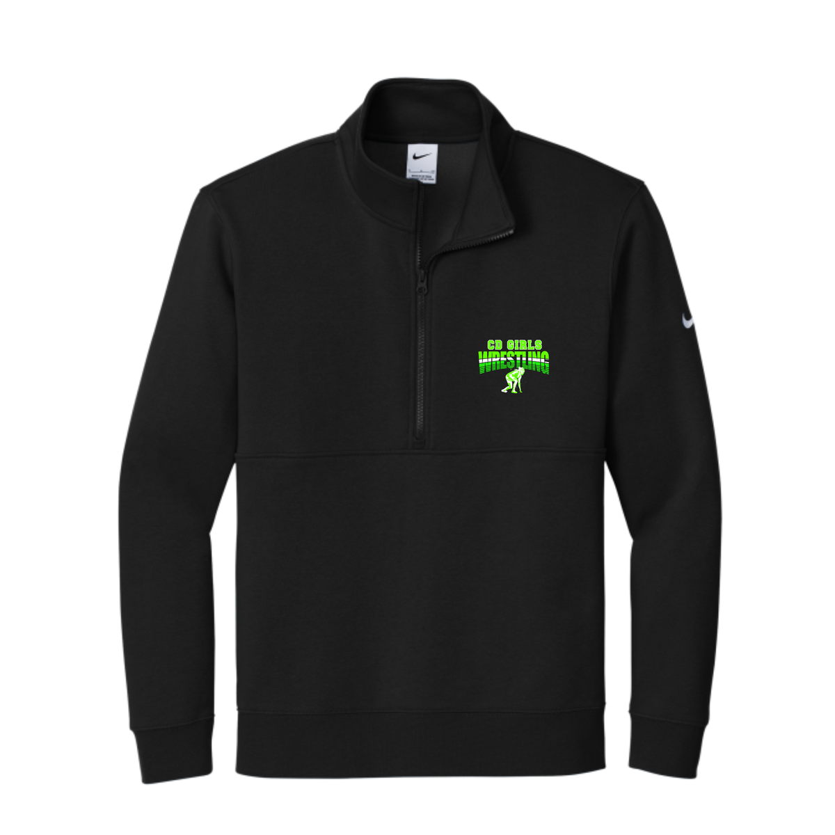 CDGW COACH Nike Club Fleece Sleeve Swoosh 1/2-Zip