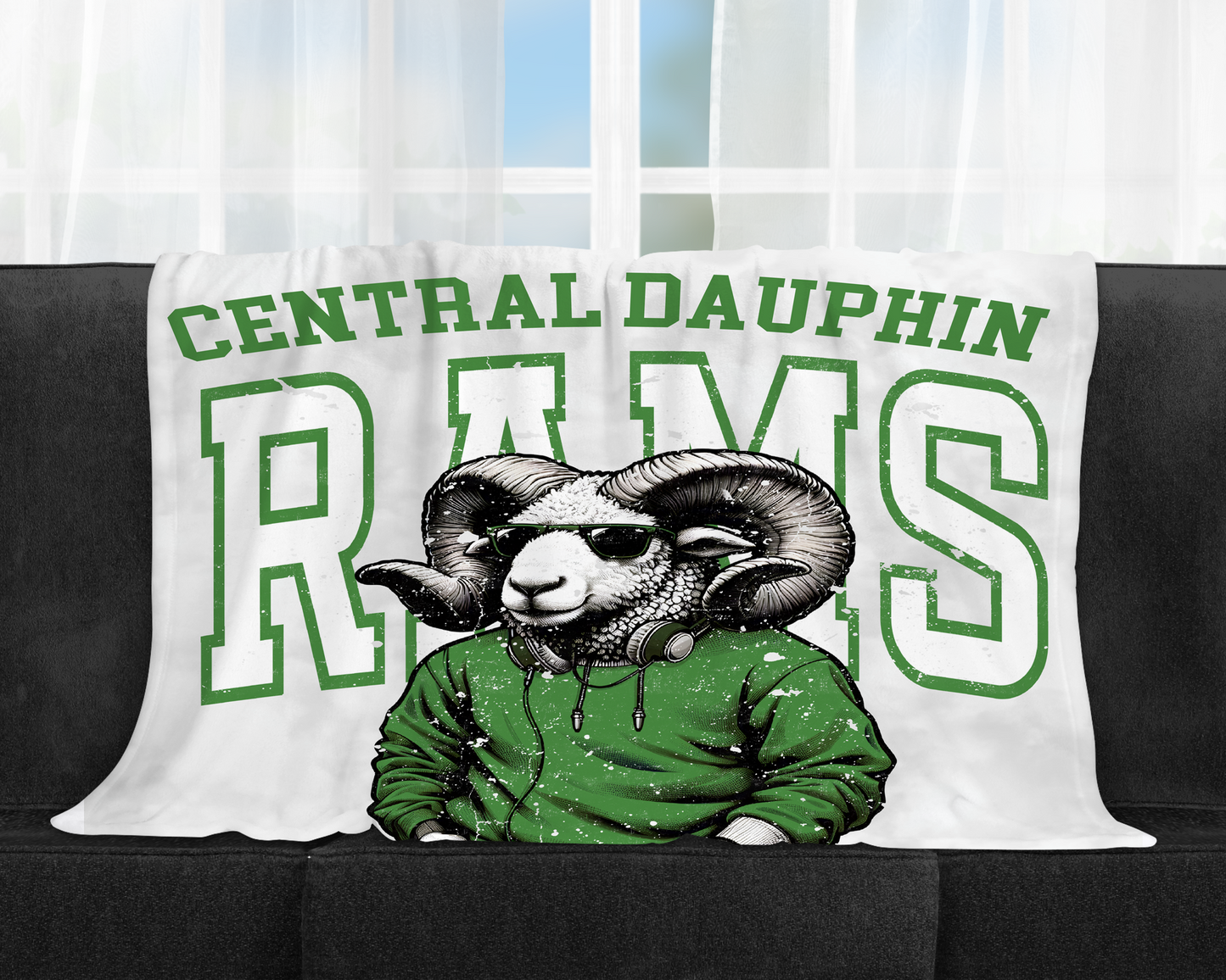 CD Rams Grunge Blanket