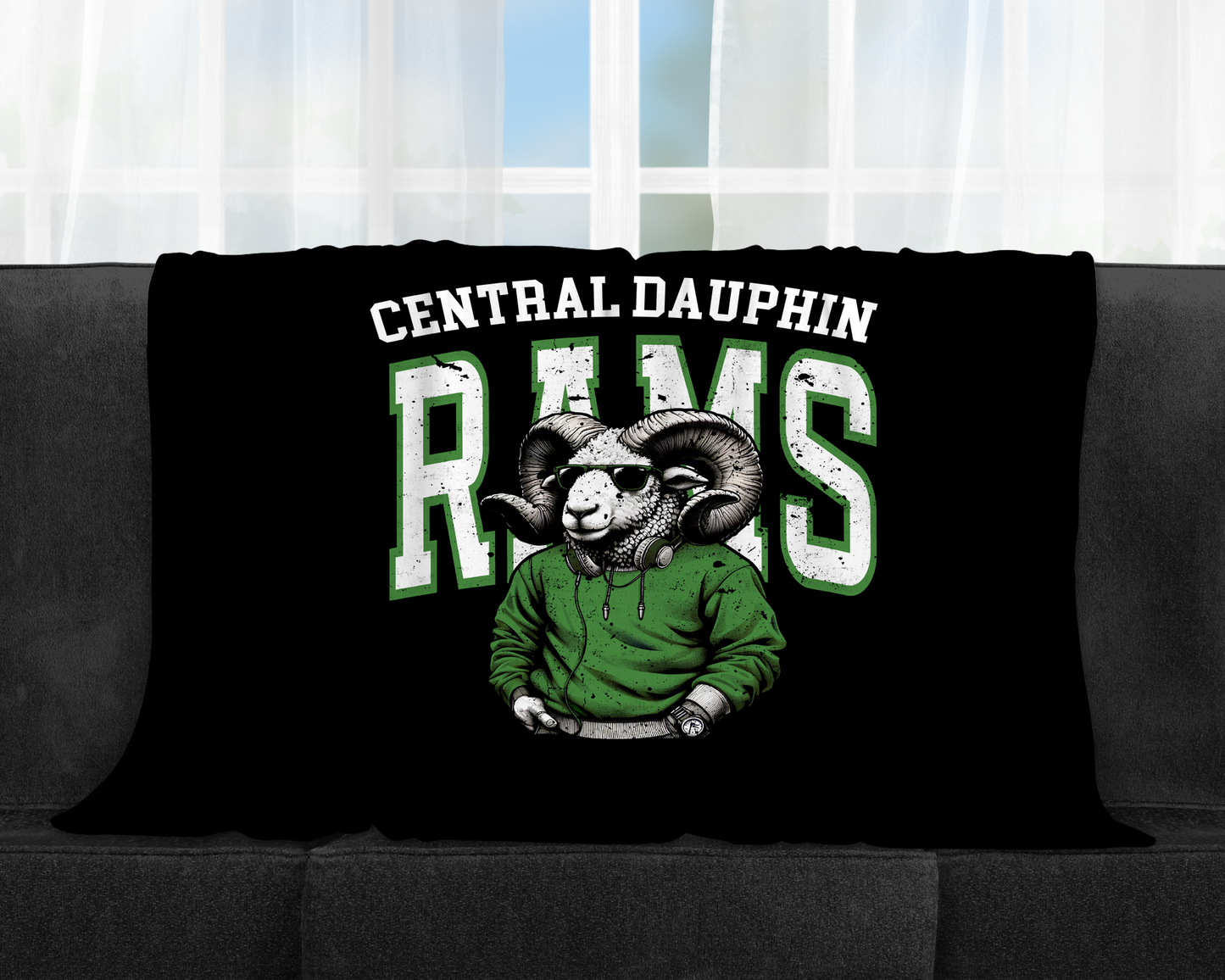 CD Rams Grunge Blanket