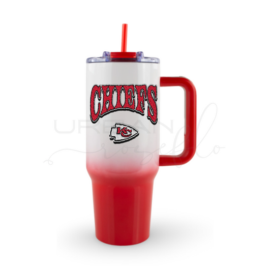 40oz Ombre Football Drinkware