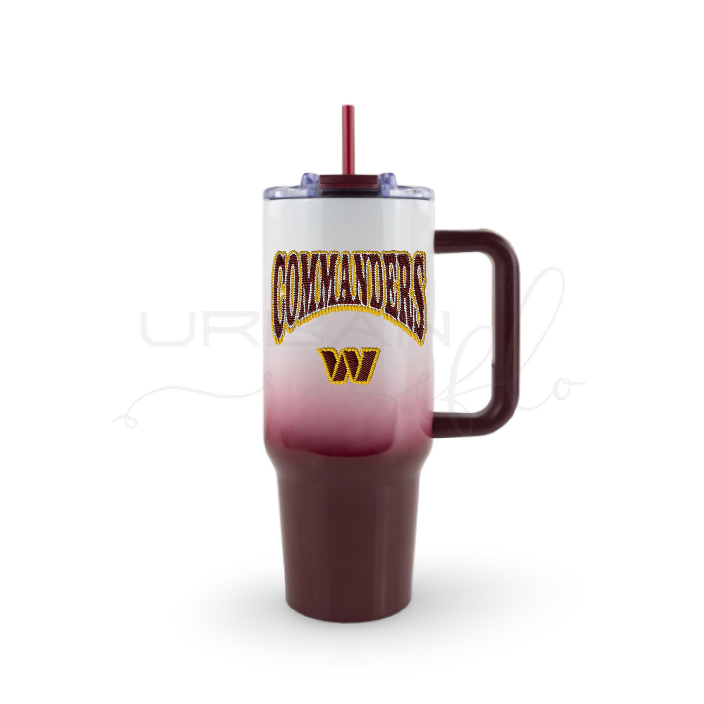 40oz Ombre Football Drinkware