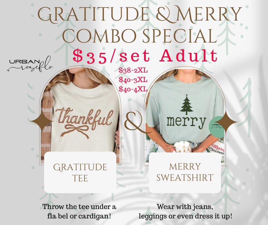 🎁 Gratitude & Merry Combo Special🧡 Adult Combo