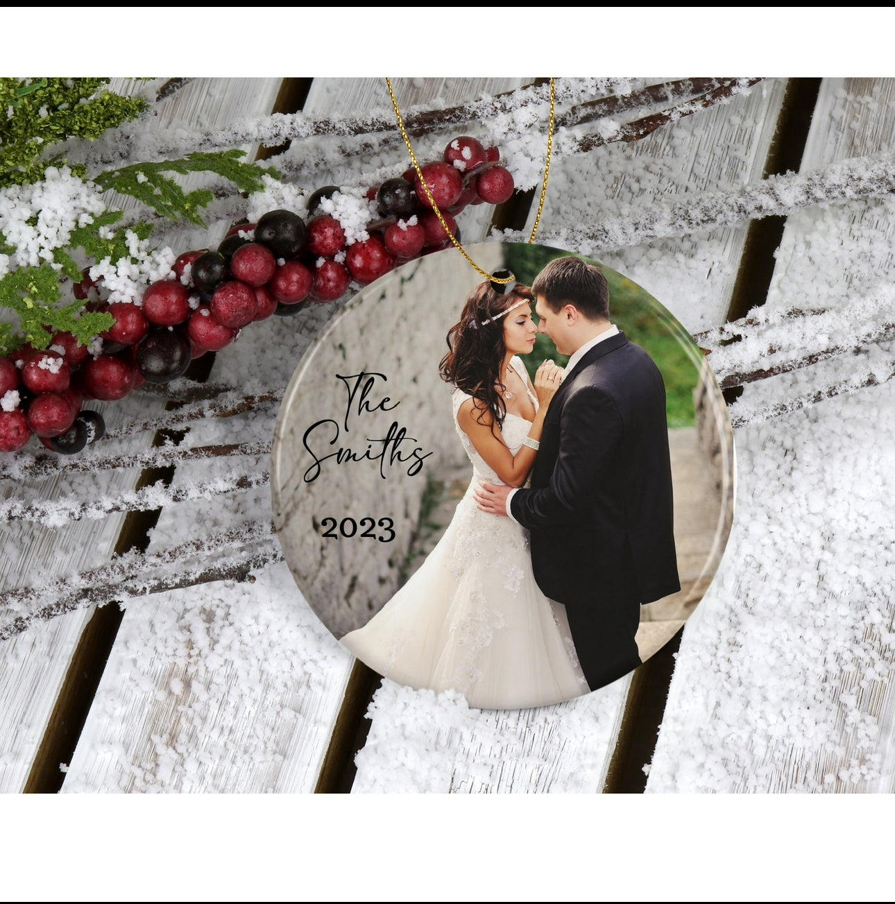 Engagement/Wedding Christmas Ornaments