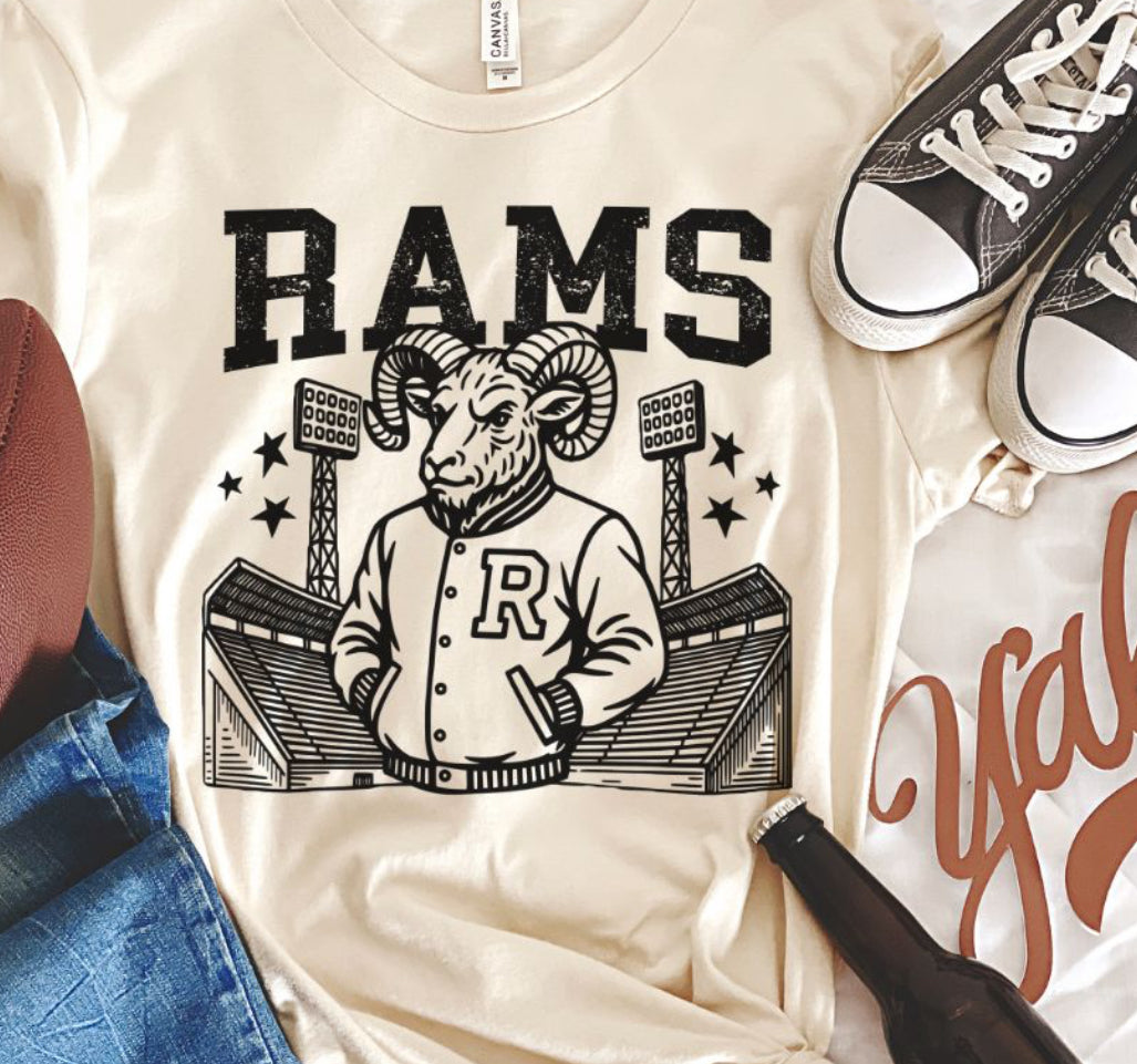 CD Rams Letterman Mascot
