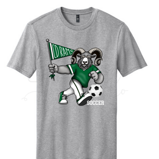CD Rams Soccer Pennant Graphic