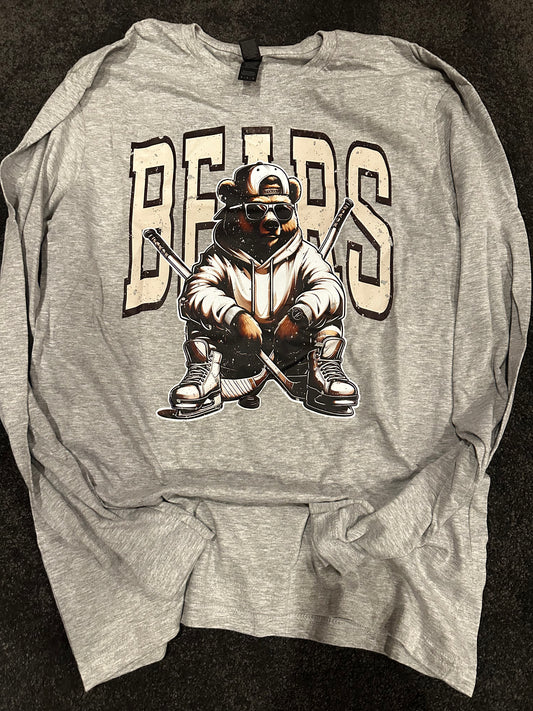 Bear Hockey Long Sleeve