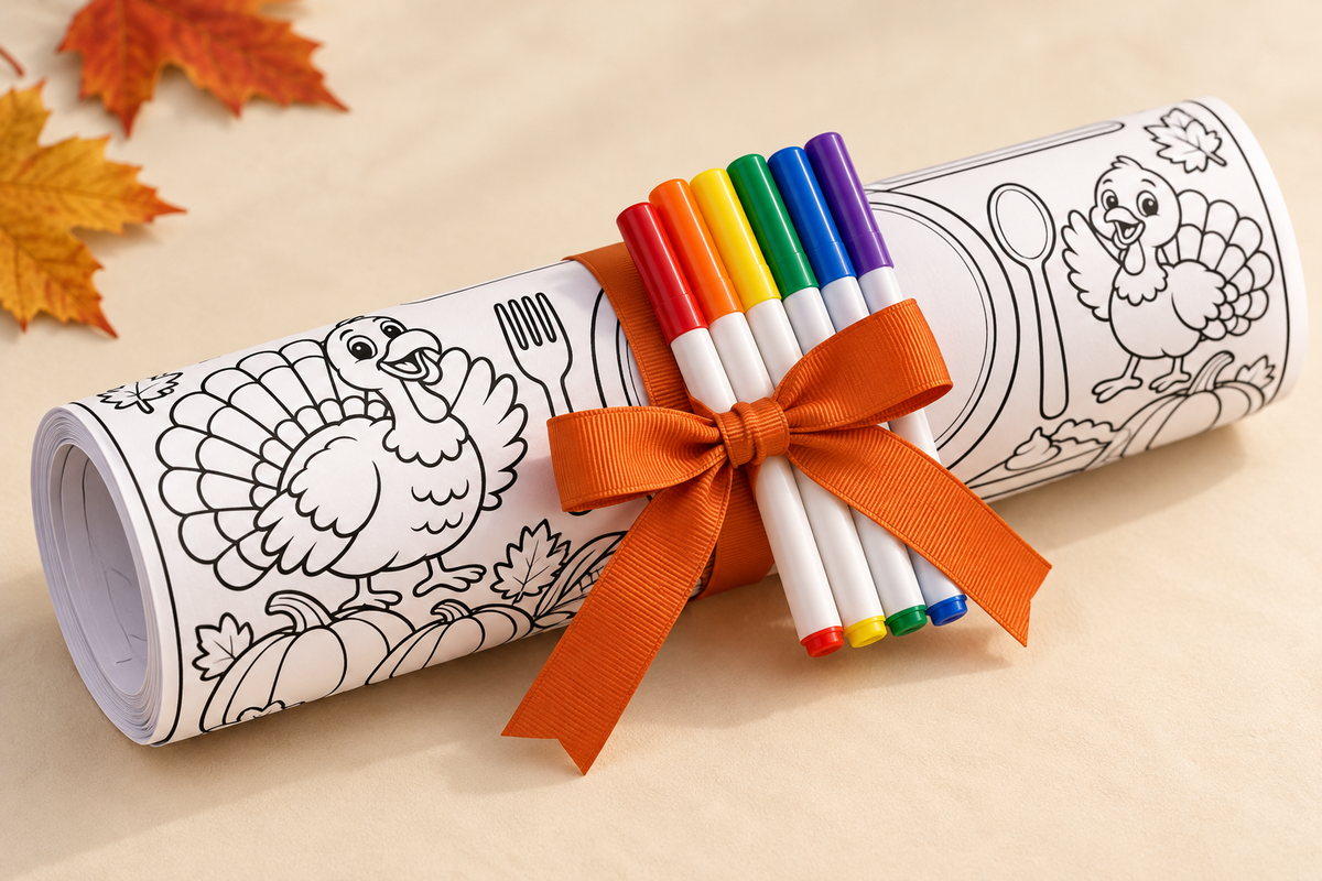 Turkey Coloring Placemat