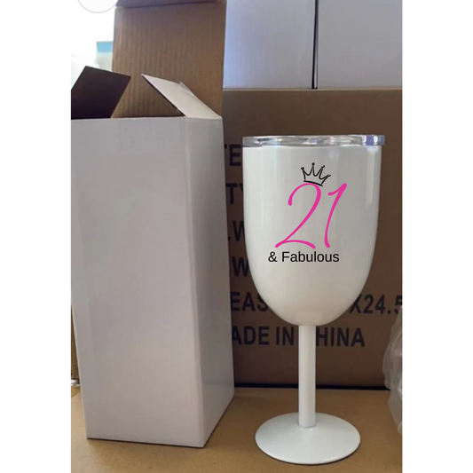 Stemmed Wine Tumbler 12 oz