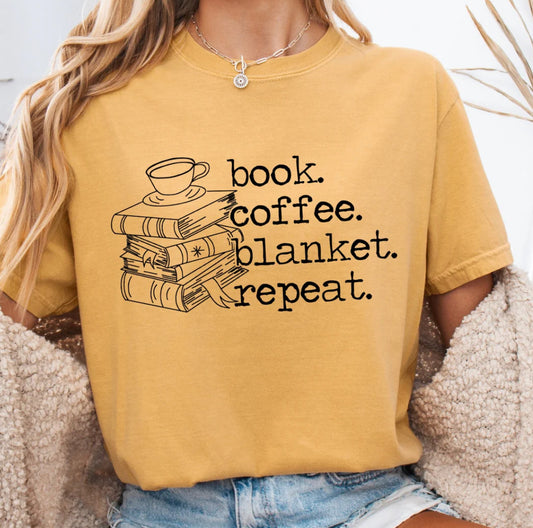 Book, Coffee, Blanket, Repeat