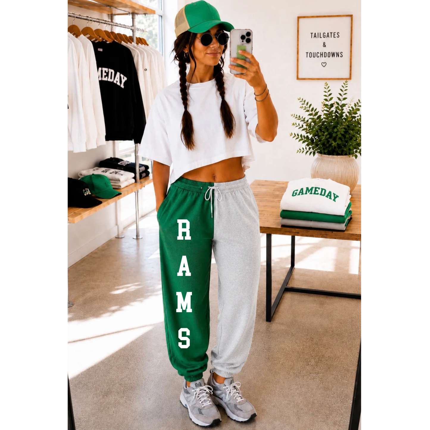 Custom Split Color Sweatpants NEW!!!