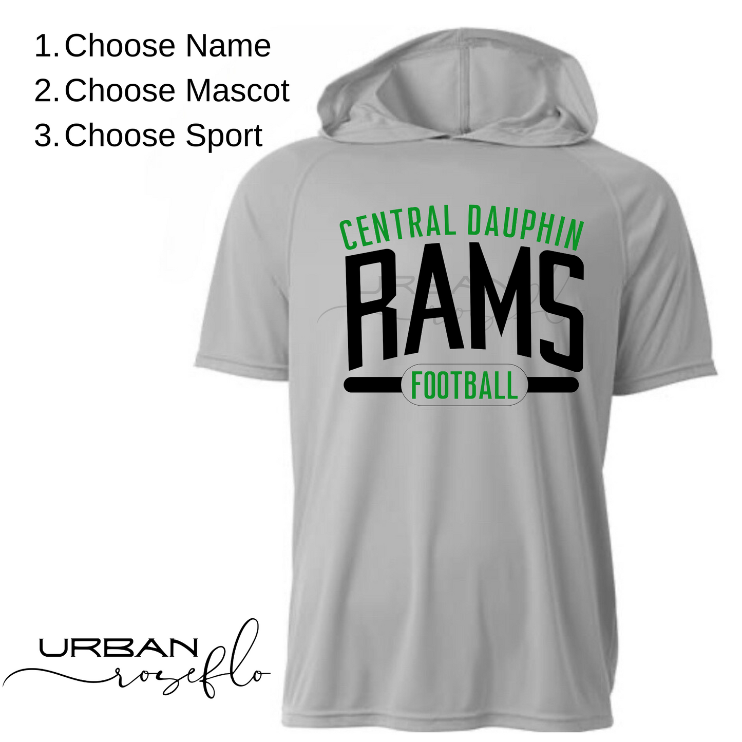 Football Cooling Performance Hooded Tee