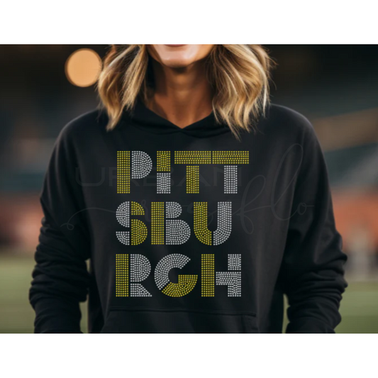 Spangle Football Block Lettering