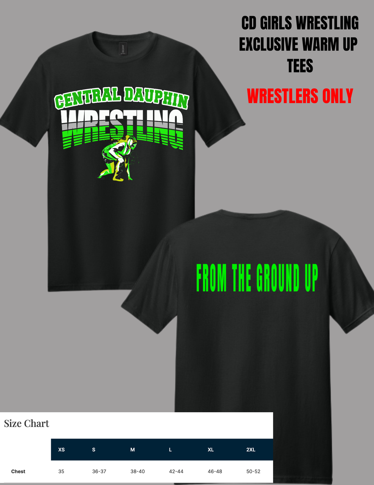 CD Girls Wrestler Only Exclusive Team Wear-T-Shirt