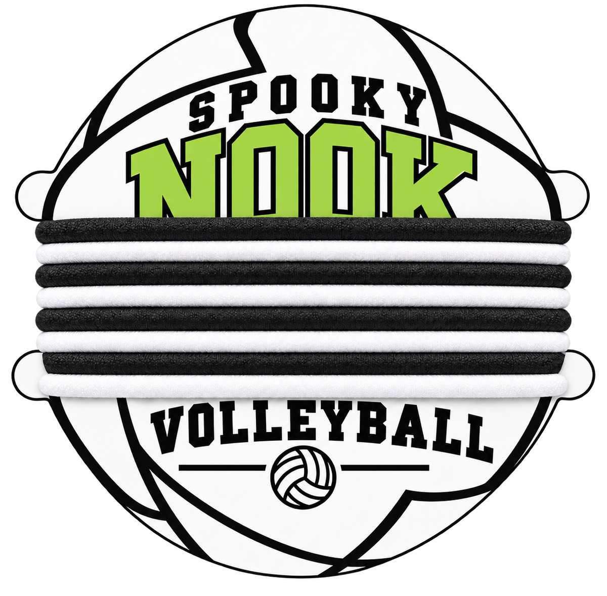 The Hair Tie Bag Tag - Spooky Nook Volleyball