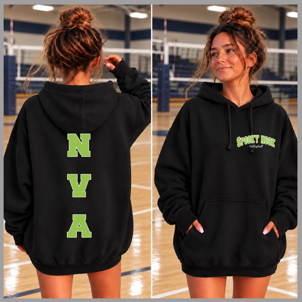 Spooky Nook Volleyball NVA Vertical Back