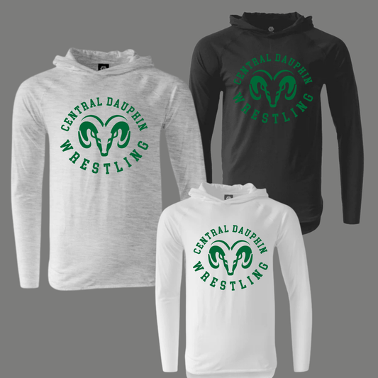 CDBW VARSITY LIGHTWEIGHT DROPTAIL LS HOODIE
