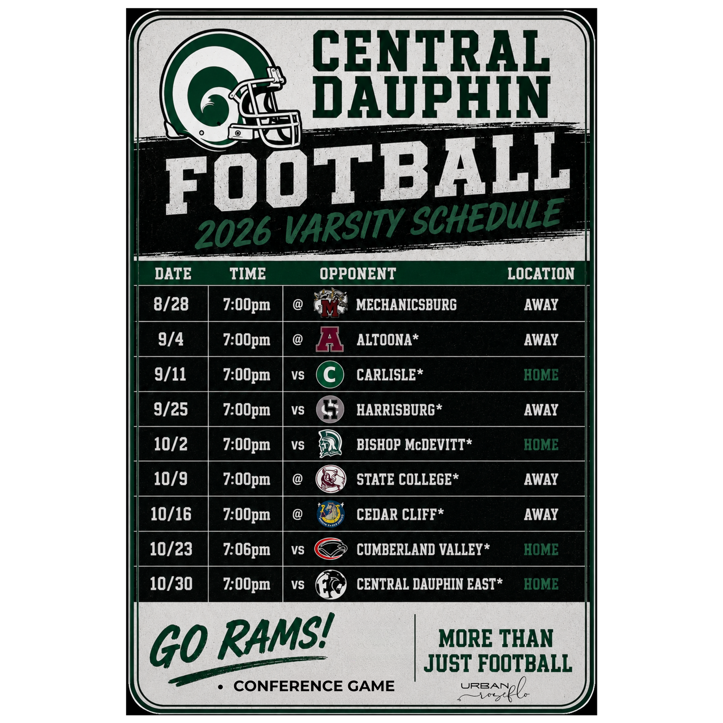 Custom Team Schedule Magnet