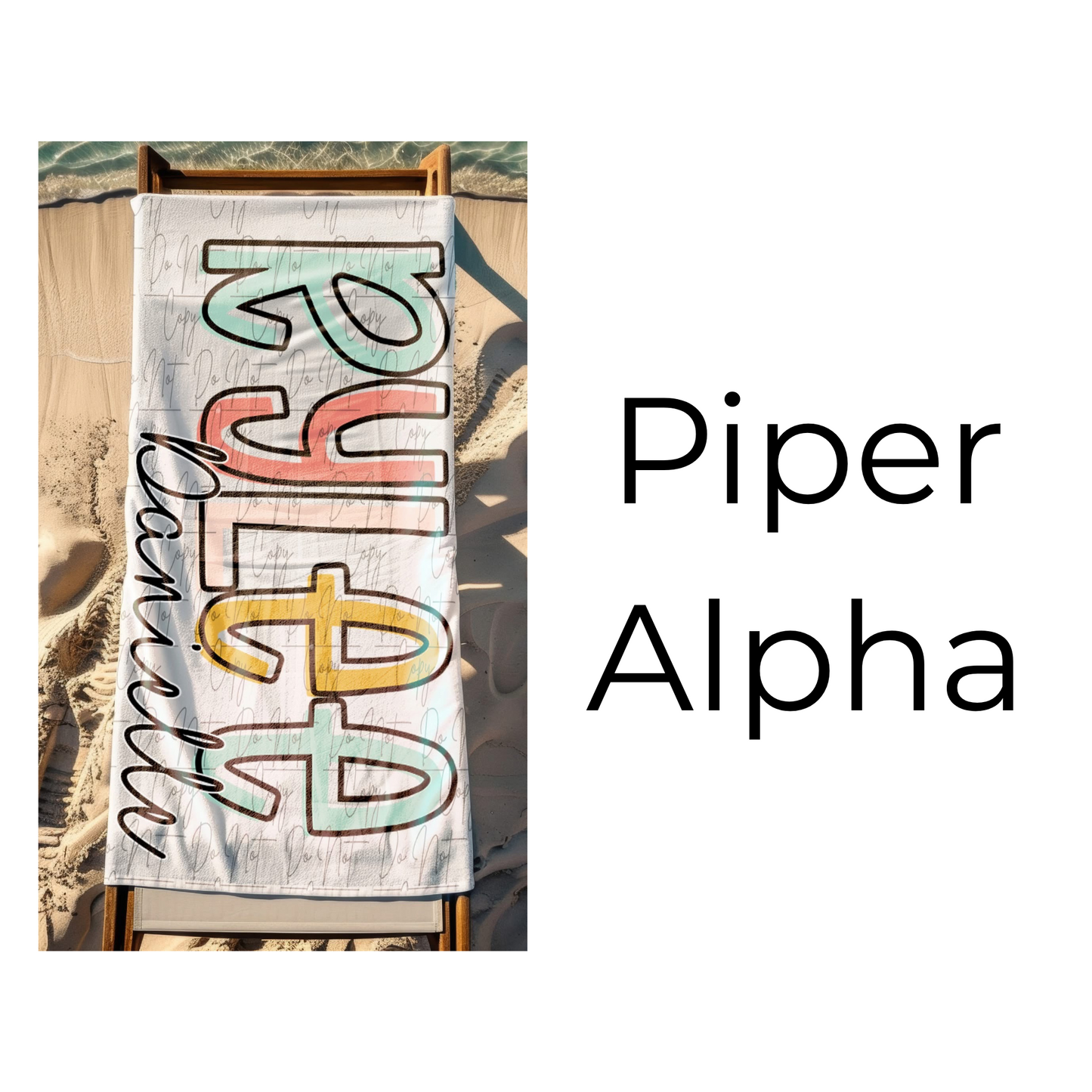 Alpha Beach Towel