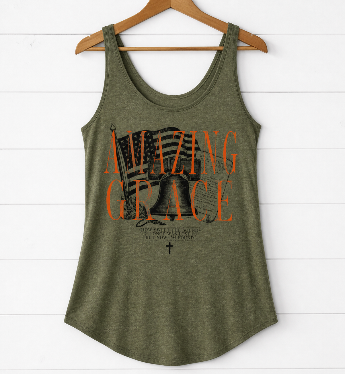 Amazing Grace Patriotic Shirt / Christian Americana Shirt