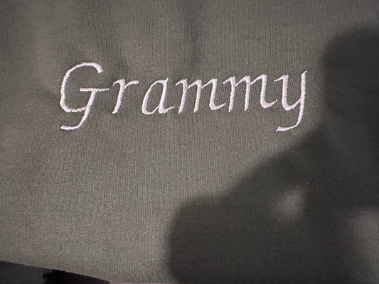 Custom Embroidered Birth Flower Sweatshirt