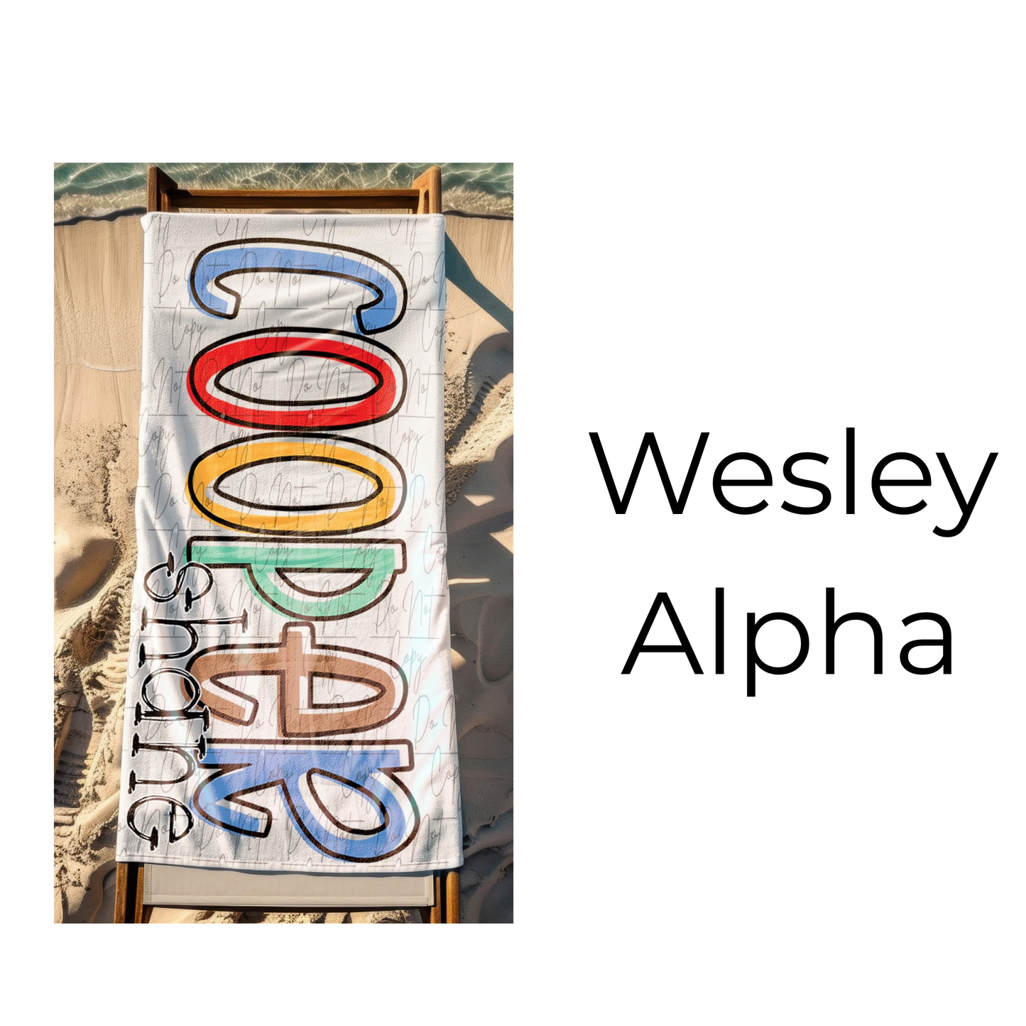 Alpha Beach Towel