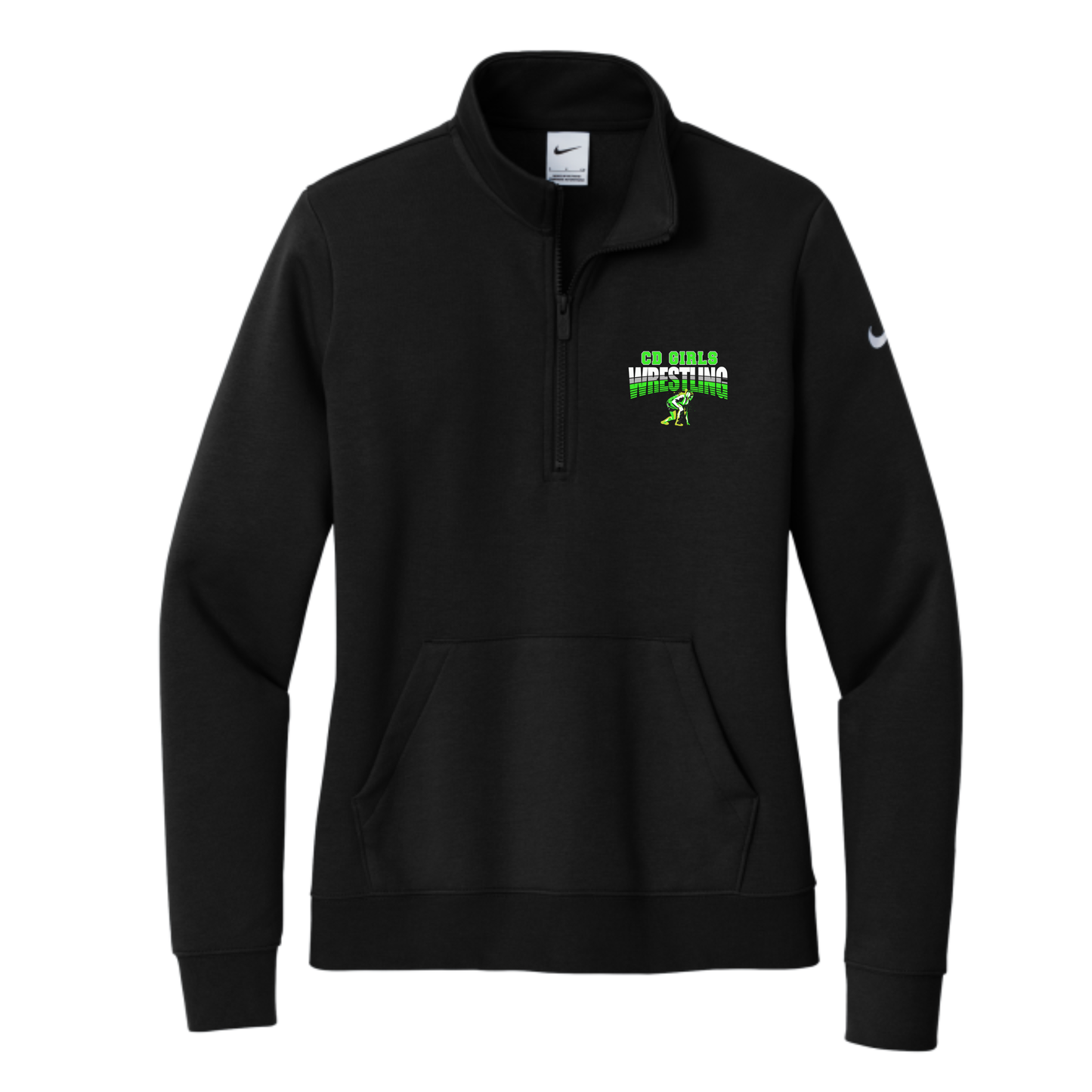 CDGW COACH Nike Women's Club Fleece Sleeve Swoosh 1/2-Zip