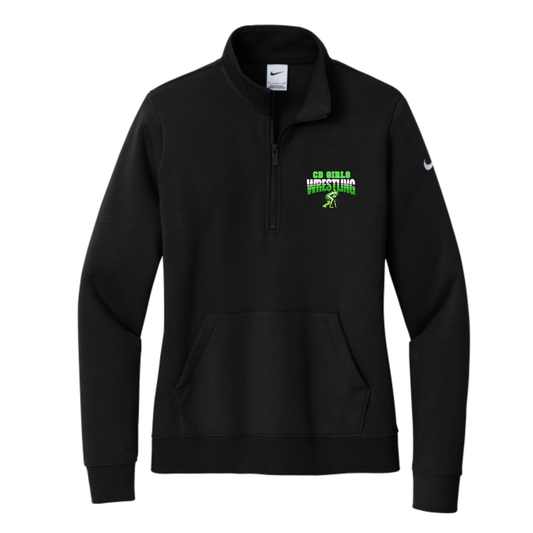 CDGW COACH Nike Women's Club Fleece Sleeve Swoosh 1/2-Zip