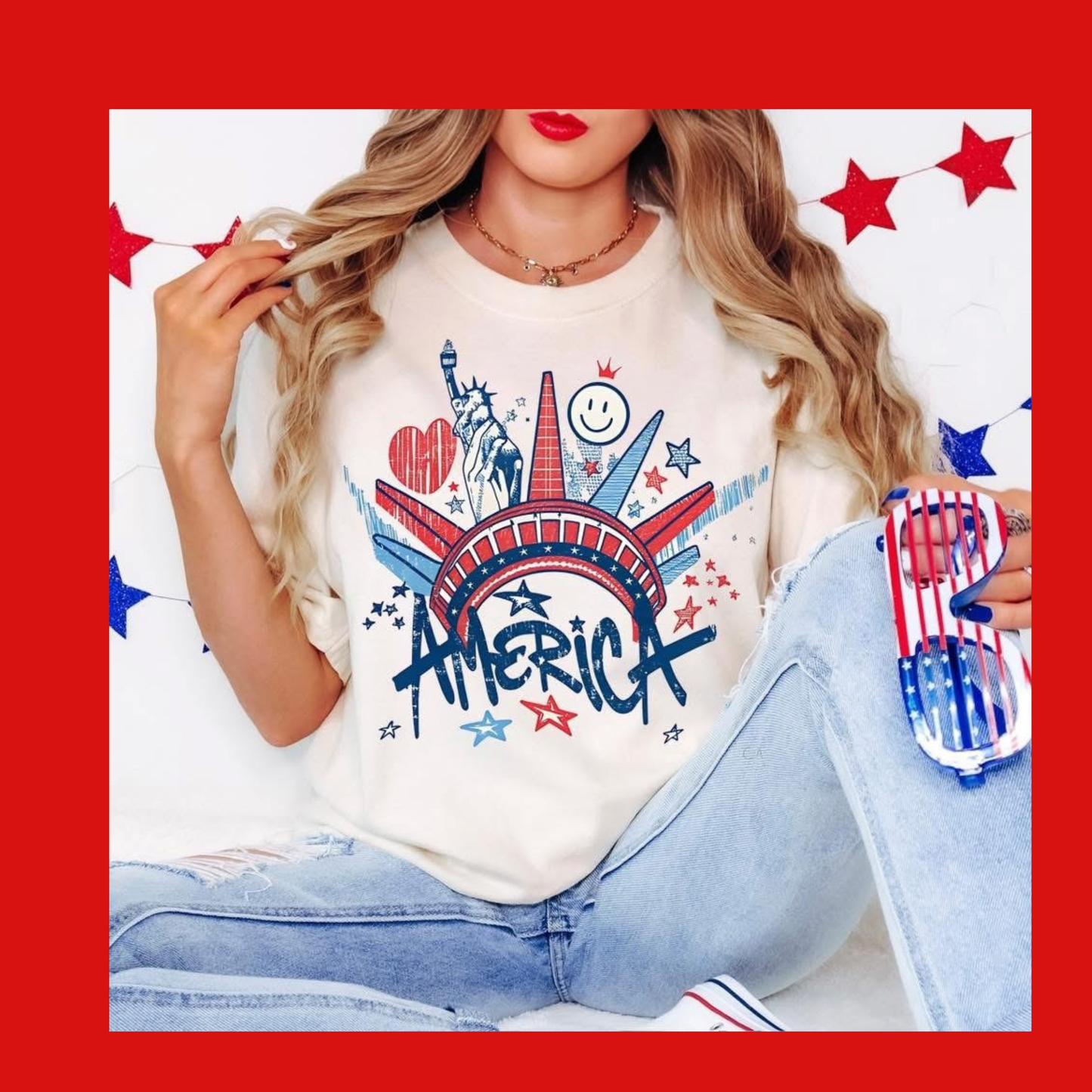 America Crown Tee - NEW