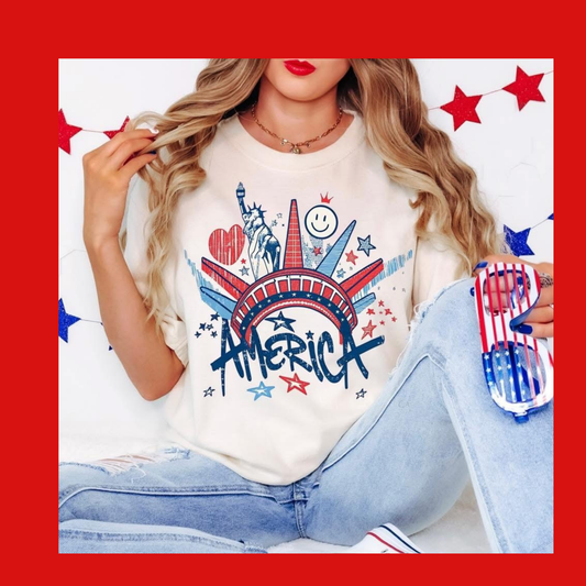 America Crown Tee - NEW