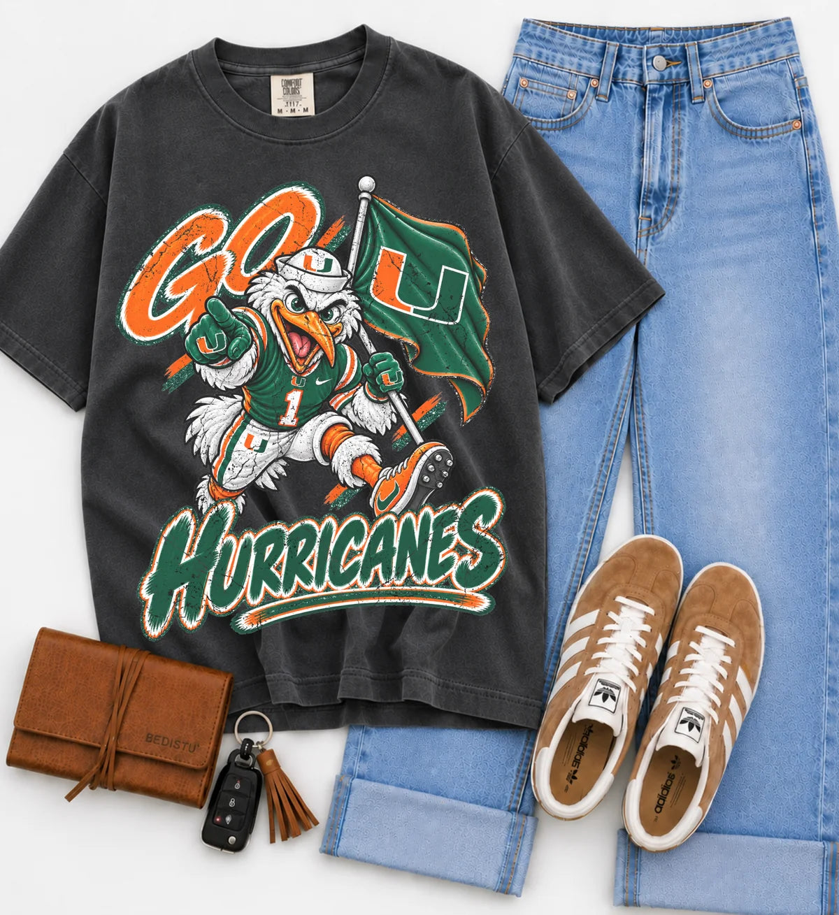 Vintage Distressed Go Mascots College