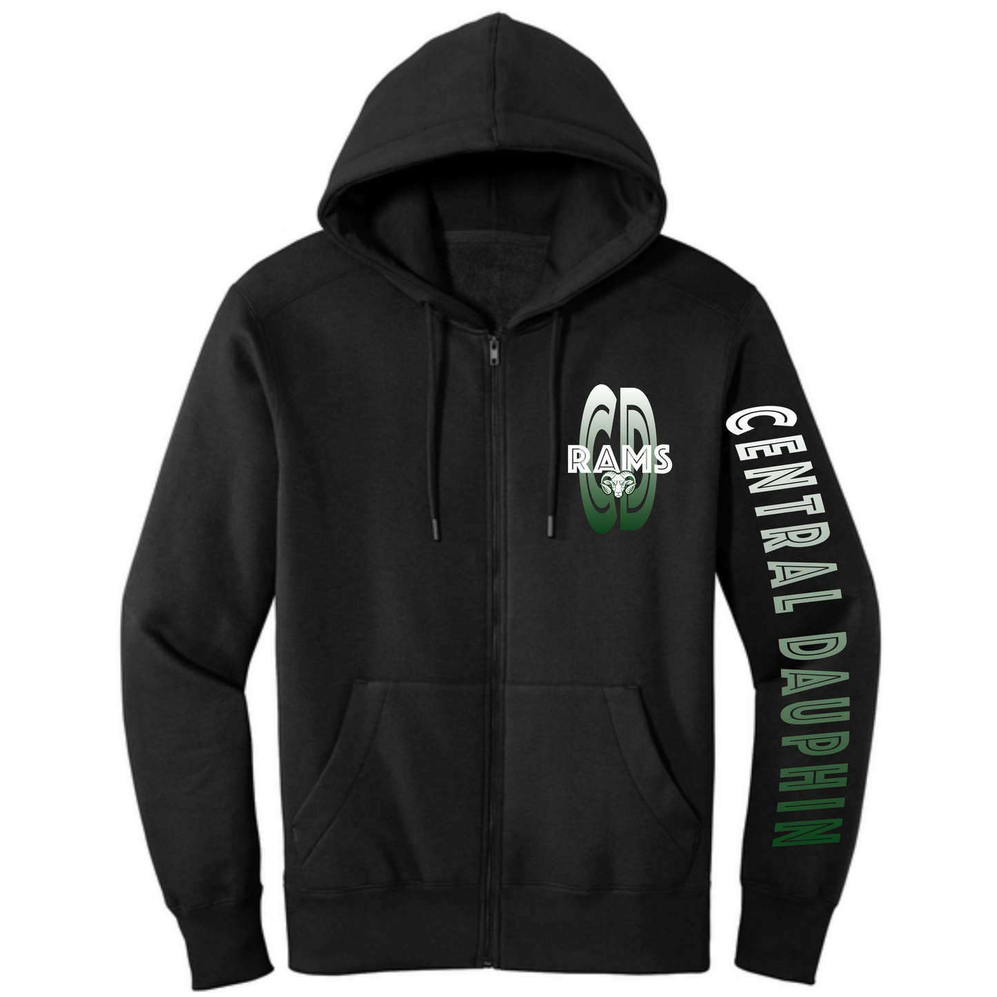 CD RAMS SLEEVE ART FULL ZIP HOODIE