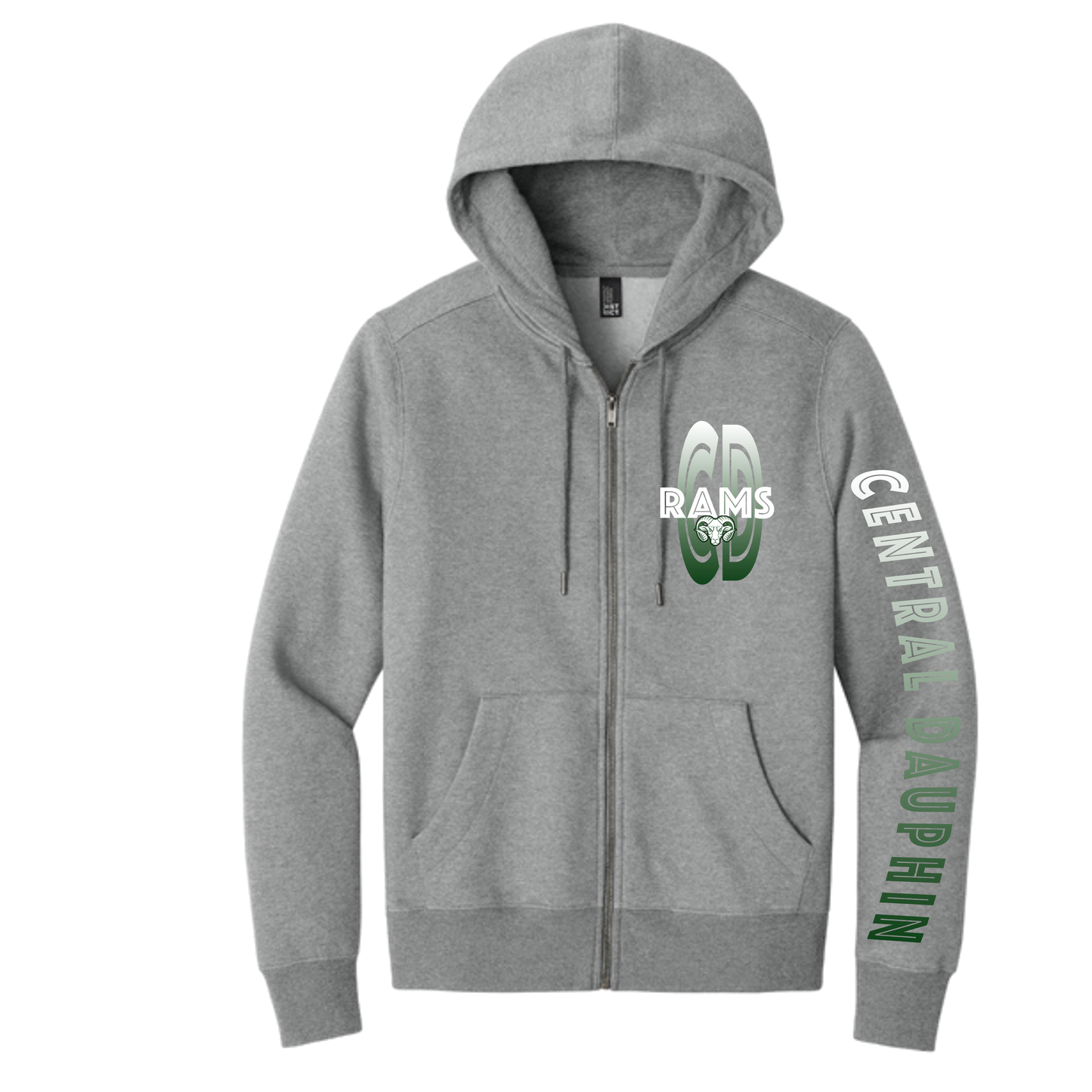 CD RAMS SLEEVE ART FULL ZIP HOODIE
