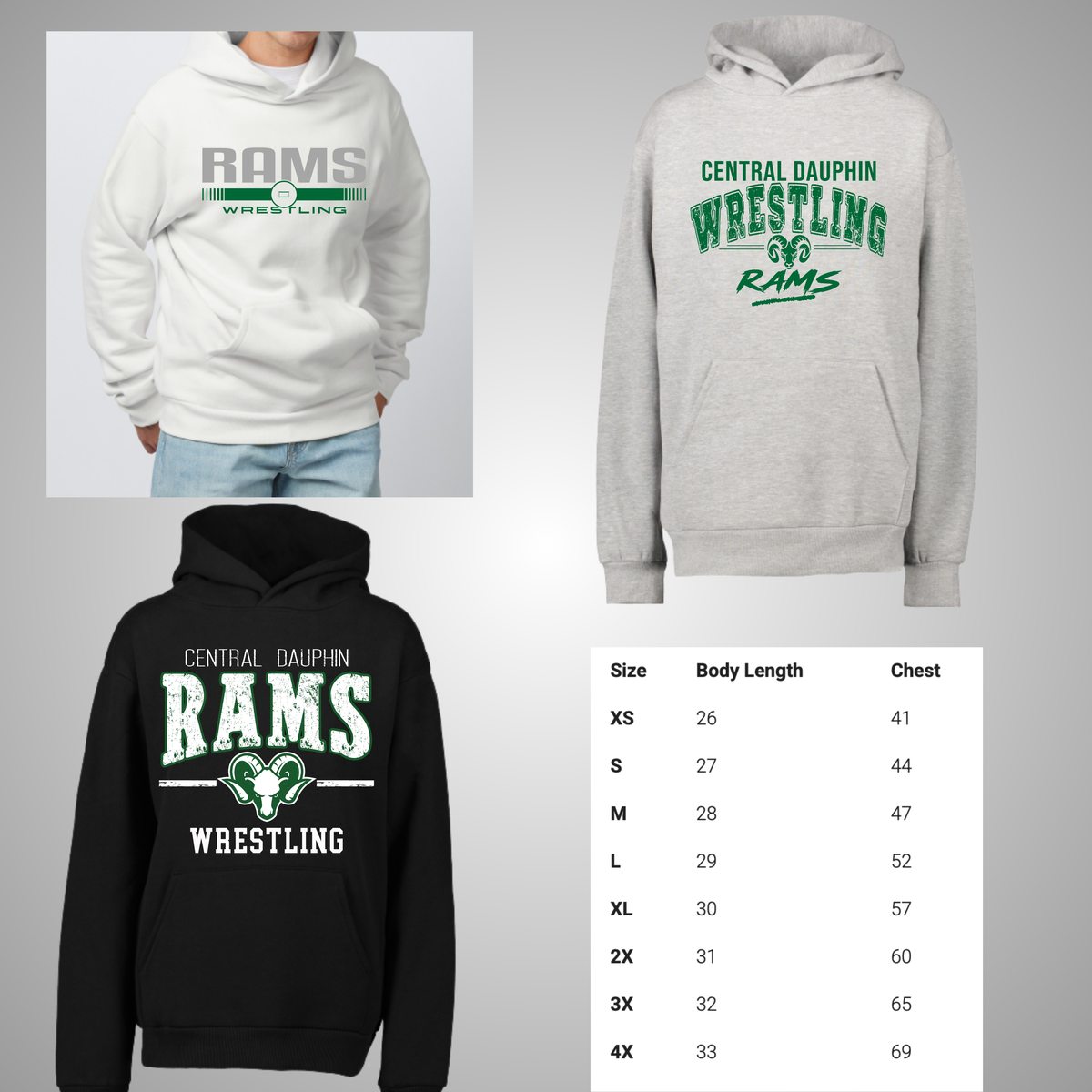 CDBW Adult Heavyweight Pullover Hood