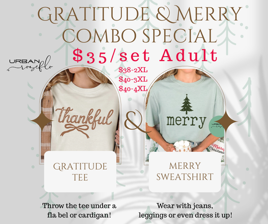 🎁 Gratitude & Merry Combo Special🧡 Adult Combo