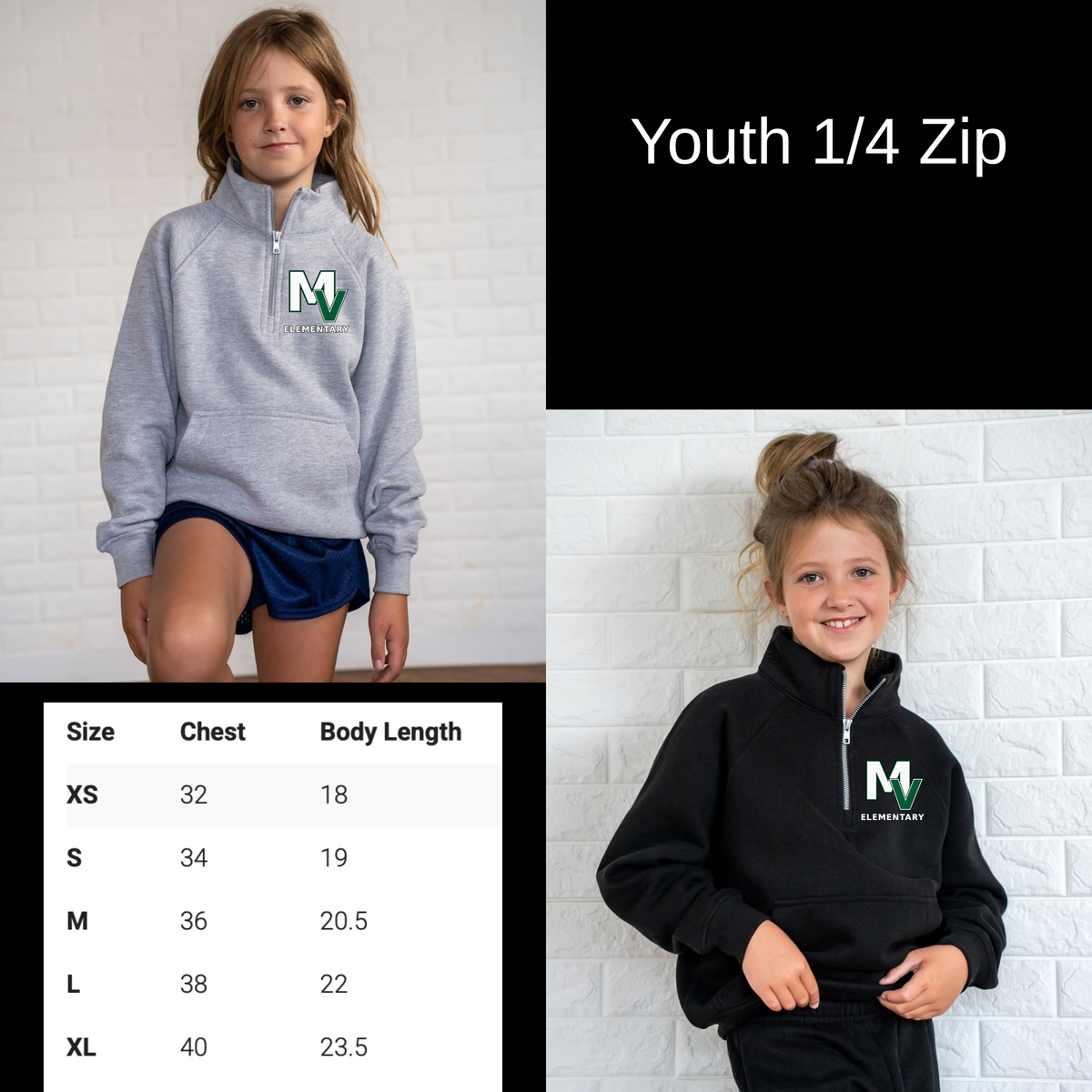 MV Basic Youth 1/4 Zip