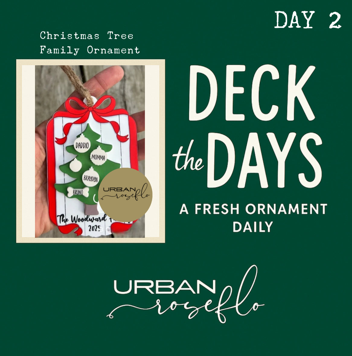 Christmas Tree Family Ornament