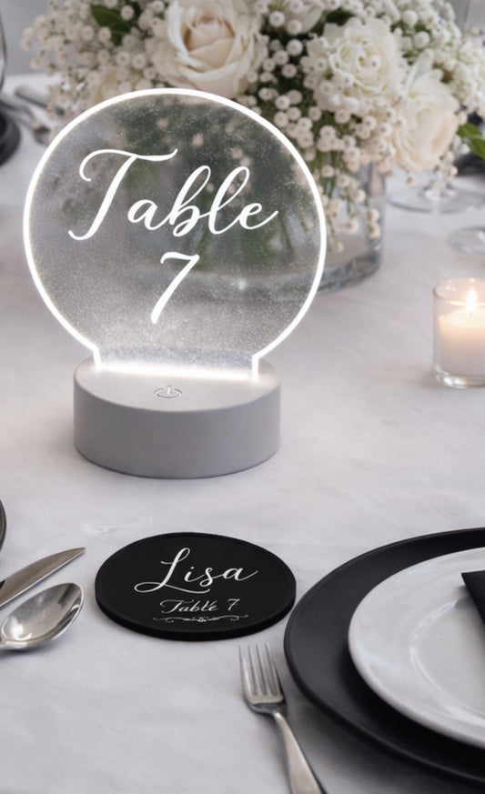 Black Acrylic Coasters