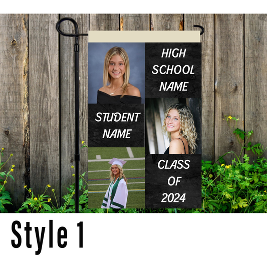 Graduation Garden Flag - Multiple Pictures