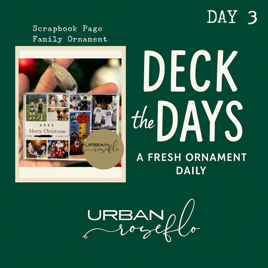 Scrapbook Page Family Ornament