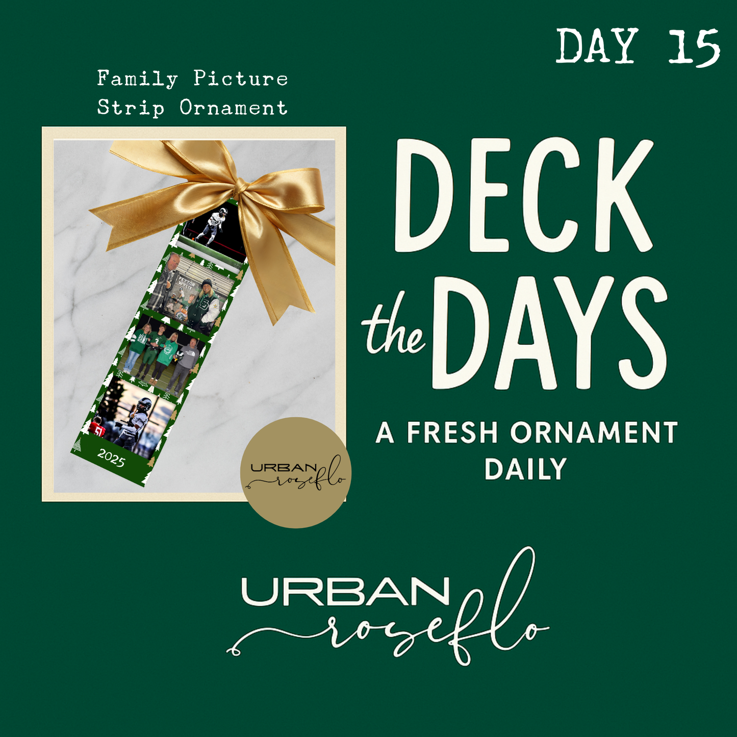 Family Picture Strip Ornament