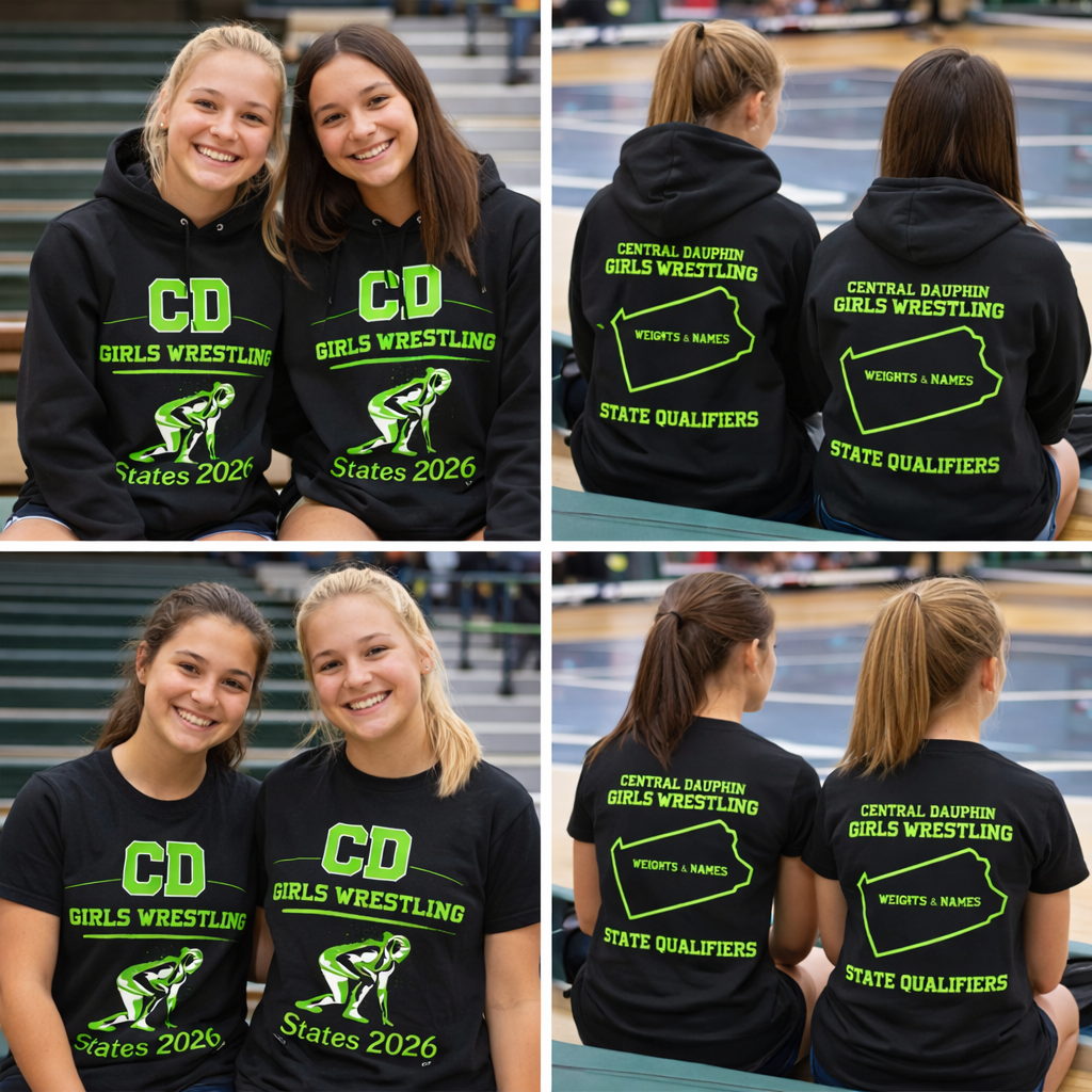 Central Dauphin Girls Wrestling — State Championship Apparel