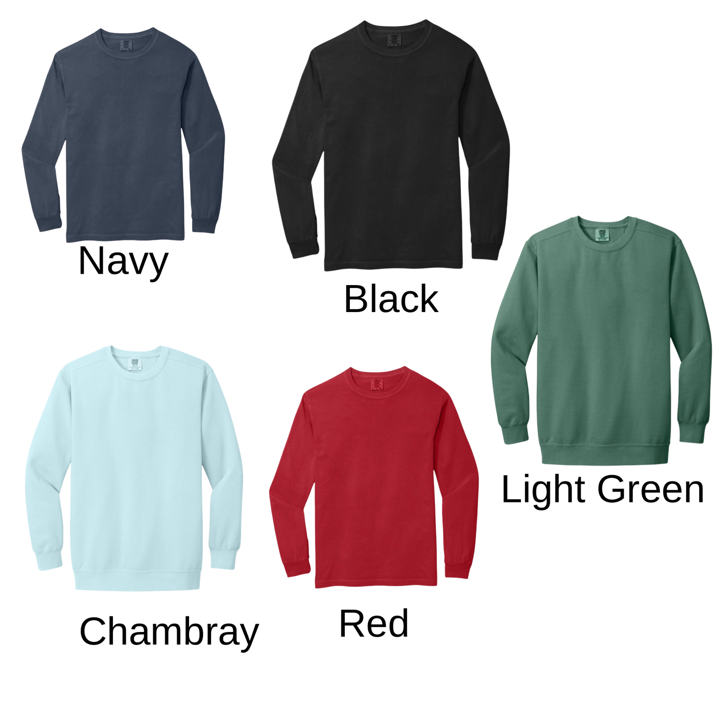America Flags Embroidered-Comfort Colors Apparel