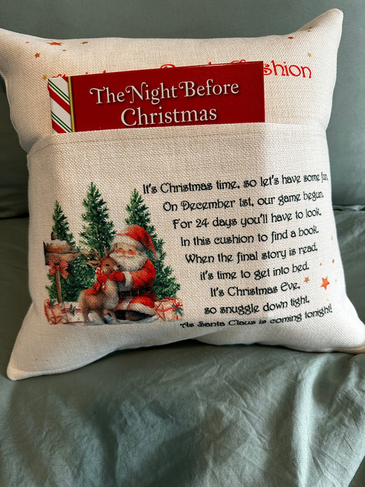 The Christmas Book Pillow