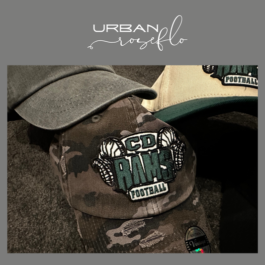 CD Rams Football Vintage Camo Hat