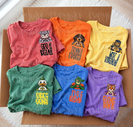 Custom Local Team Pocket Peeker Tees