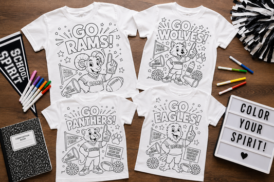 Color Your School Spirit Tees